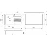 Кухонная мойка GRANULA СТАНДАРТ ST-7602 арктик (белый) 7602 BELYII